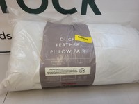 John Lewis Natural Duck Feather Pillow Pair Soft – Ex-Display