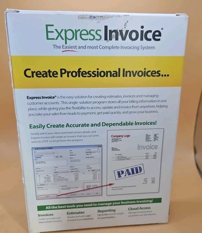 Express Invoice Invoicing Software Manage invoices NCH Software FOR MAC - Image 2 of 3