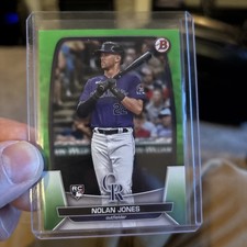 2023 Bowman - Nolan Jones #74 Neon Green /399 (RC)