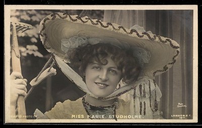 Schauspielerin Miss Marie Studholme, Ansichtskarte 1904 