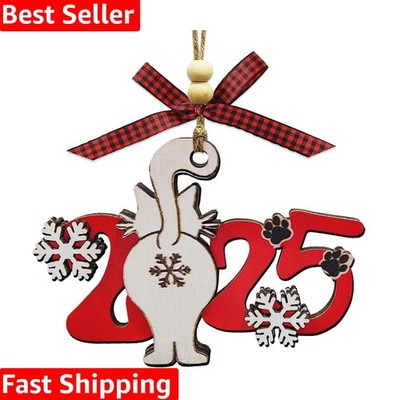 Personalized Cute Cat Butt Ornament 2025 - Charming Gift for Crazy Cat Ladies
