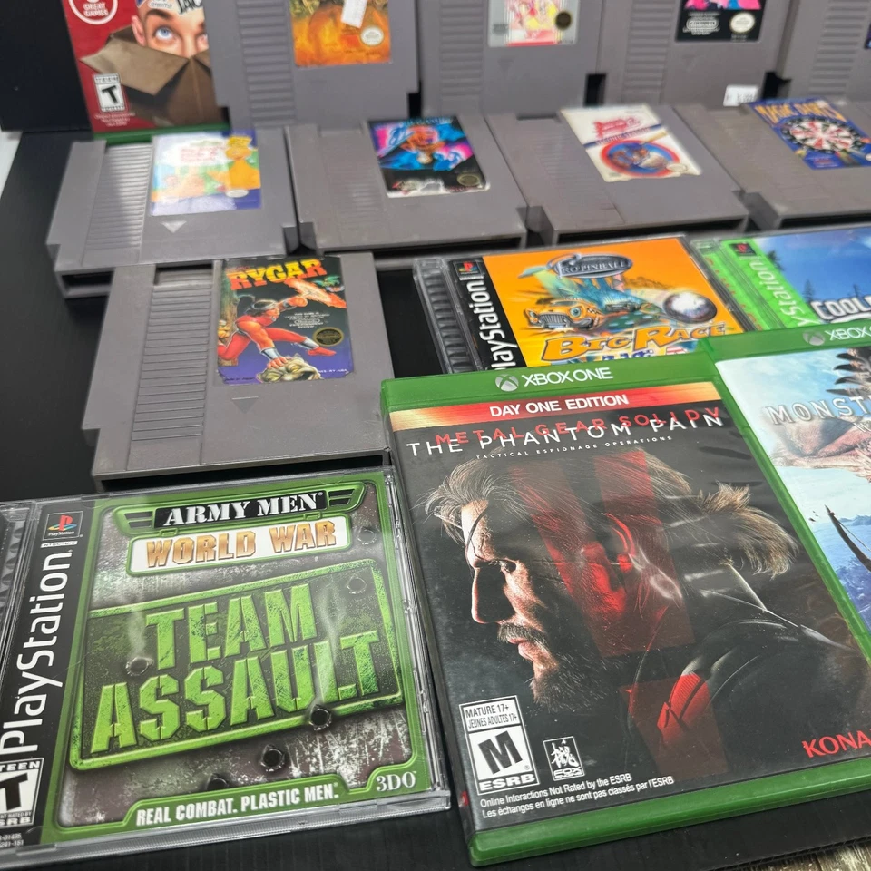 Lote Mixto de 20 Juegos NES, PS1 y Xbox One Rygar, Rare Replay, Witcher III y Más Foto 3 de 4