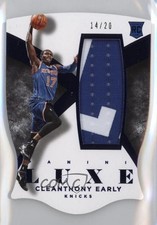2014 Panini Luxe Memorabilia Die-Cuts Prime Blue 14/20 Cleanthony Early #5 4ns