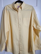 Brooks Brothers Hong Kong Long Sleeve Button Up Mens Shirt Yellow 16 1/2 - 5