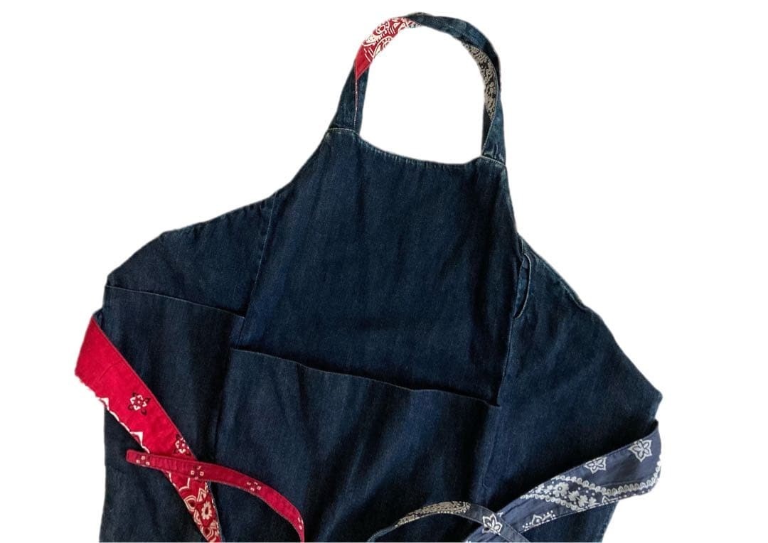 KAPITAL Patchwork Remake Denim Apron Reversible - image 5