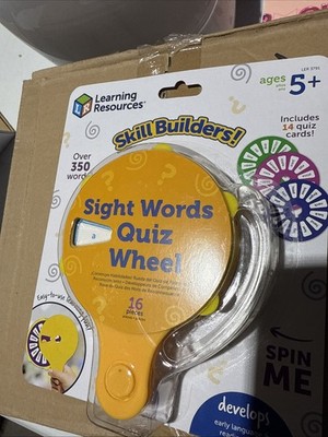 Learning Resources Skill Builders! Sight Words Quiz Wheel, Reading Games School