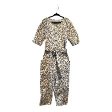 Zara Girls Tie Waist Paisley Jumpsuit size 8