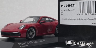 ミニチャンプス 1/43 ポルシェ 911 (992) Carrera 4S Porsche 911 (992) Carrera 4S 2019 Carmine Red 1:43 Minichamps