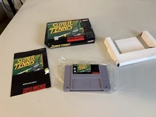 Super Tennis (Super Nintendo Entertainment System, 1991) CIB Complete In Box