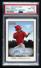 2011 Mike Trout A44 Tristar Obak R/C Auto # 29/50 PSA 8 ANGELS