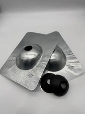 8-3/4” x 12-1/2” Galvanized Vent Pipe Roof Flashing for 1-1/4” Dia, 2 Pack