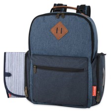 Fisher-Price River Backpack Diaper Bag Old World Navy Adjustable Straps