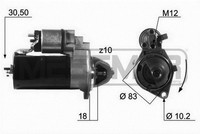 Messmer Starter 2 KW FüR Opel Zafira A 2.0 Dti 16V 2.2 Astra G Caravan Saab 9-3