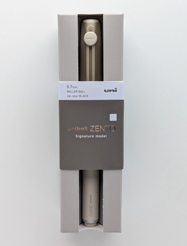 Mitsubishi Uni-ball ZENTO Signature Model 0.7mm Ballpoint Pen Champagne Gold new