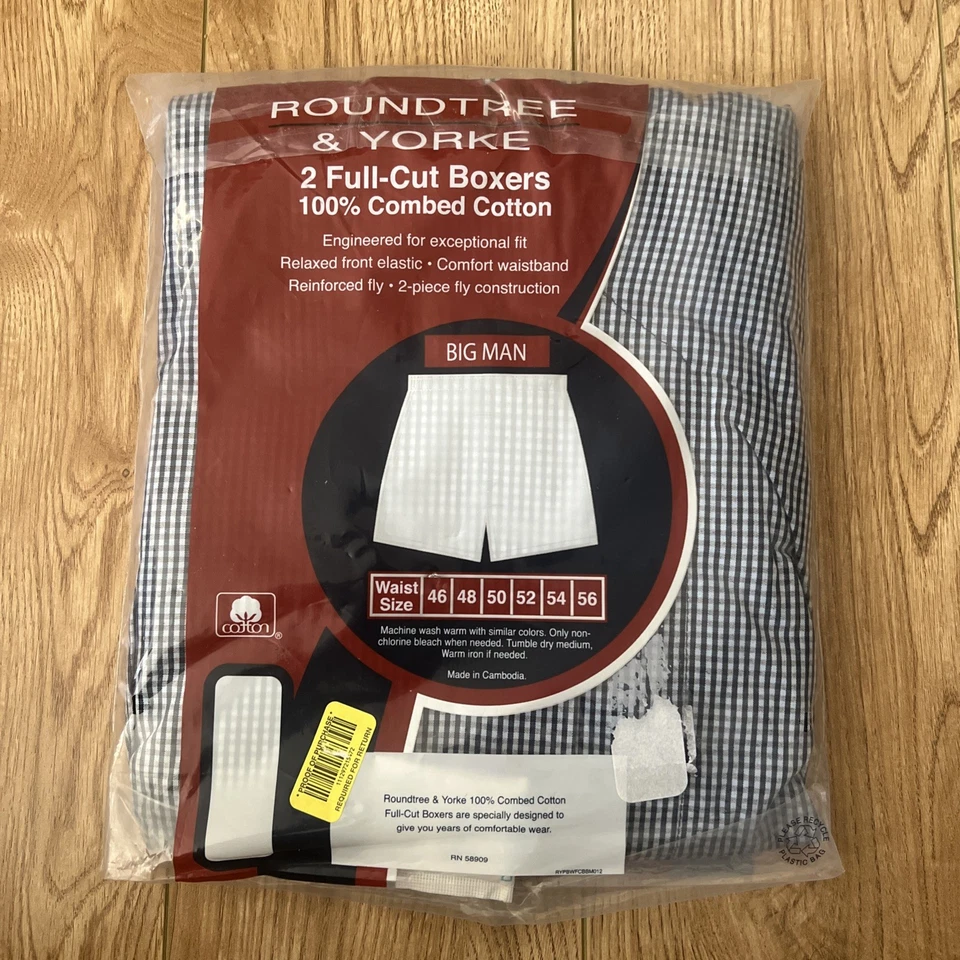 Boxers Roundtree & Yorke Corte Completo Talla 56 Nuevos Foto 3 de 4