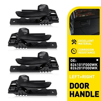 Fits 2005-2010 Sportage Kia Interior Inside Door Handle Right & Left Black Set