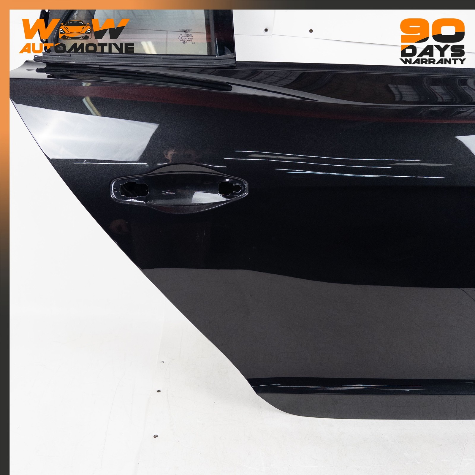 14-19 BENTLEY FLYING SPUR REAR RIGHT PASSENGER SIDE DOOR SHELL PANEL BLACK OEM