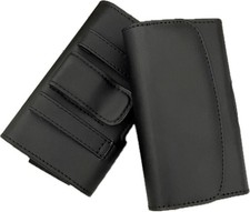 Horizontal Leather Phone Waist Case fits TCL Flip 4 Flip Phone