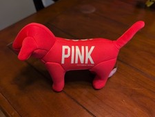1986 Pink Victoria's Secret Plush Mini Dog Collectible