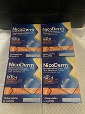 NEW NICODERM STEP 2 BUNDLE 4 PACKS OF 14 MG PATCHES 2 WEEK KIT TOTAL 56 PATCHES