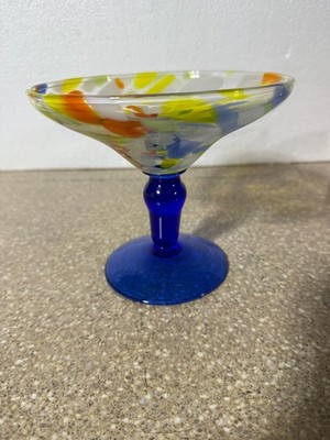 Czech Republic  Goblet Wine Margarita  Mardi Gras Pattern 7 x 7 x 7