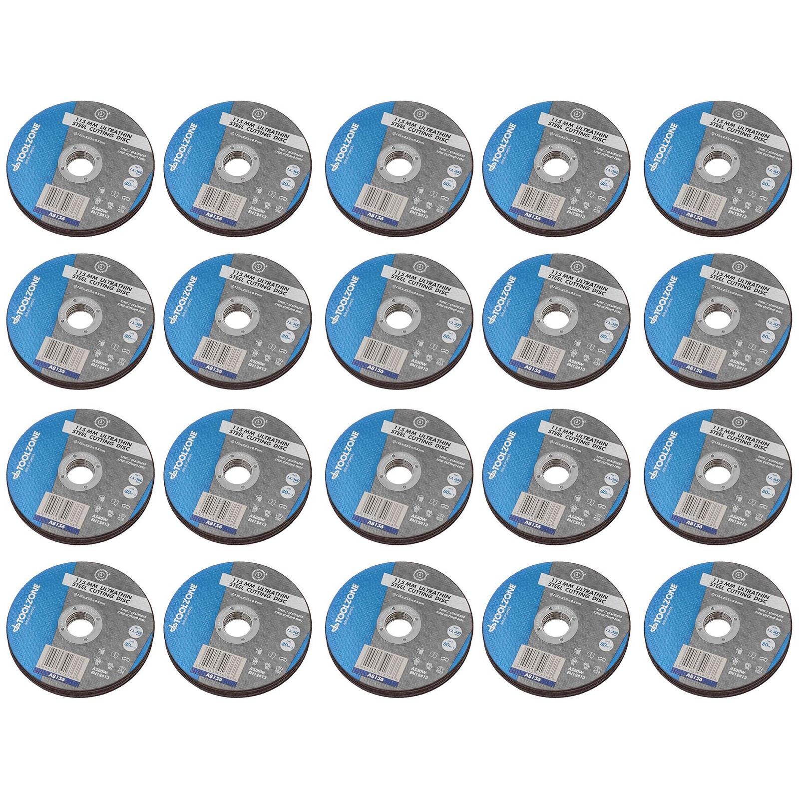 Ultrathin 115mm x 1mm Metal Steel Cutting Discs For 4-1/2"" Angle Grinders 200pc