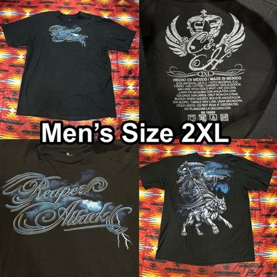 Vintage Y2K Grim Reaper Hell Hound Reaper Attack C & H Black T-Shirt Men s 2XL