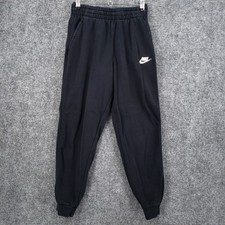 Nike Jogger Boys L Large Youth Black Sportwear Fleece Athletic Sweatpants Swoosh