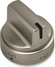 1Pack Stainless Steel Look Control Knob Kits For GE Gas Range Stove WB03X24818