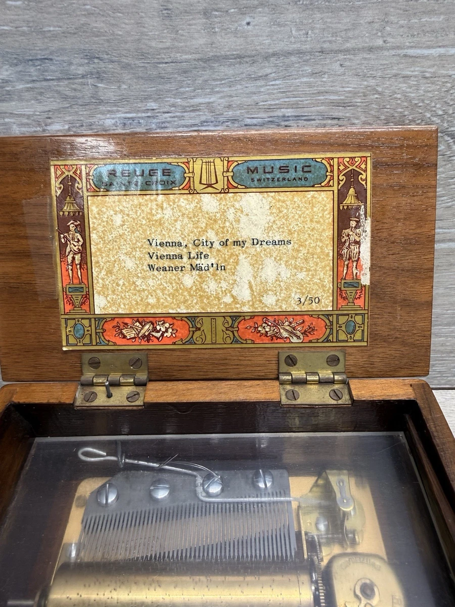 Reuge Sainte Croix In Collectible Music Boxes (1940-1970) for sale