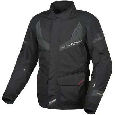 Macna Rancher Herren Motorradjacke - Schwarz/Grau Größe L REFB28B2