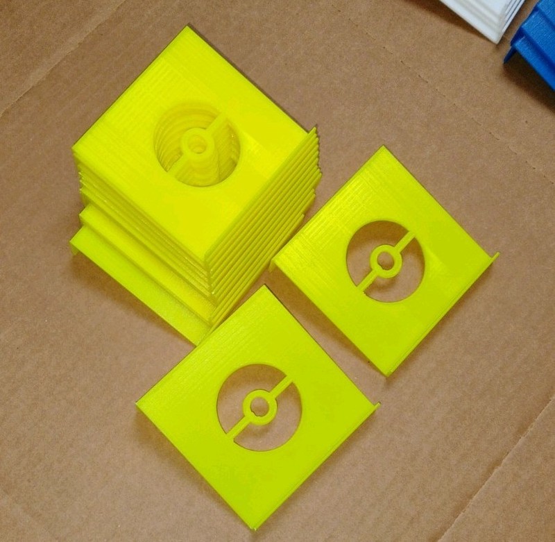 24 Trading Card Slab Display case RISERS STANDS  Heavy Duty Pokemon Pokeball  