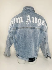 PALM ANGELS - Mens M / L Denim Trucker Biker Jacket