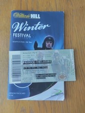 Kauto Star Ruby Walsh Paul Nicholls 2009 King George Racecard + Ticket