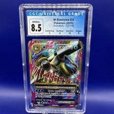 M Blastoise EX (Full Art) 102/108 Evolutions Holo Rare CGC 8.5