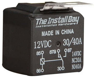Install Bay RL3040 Car Audio Economy 12V Direct Current Dc Relay 30 40 Ampheres