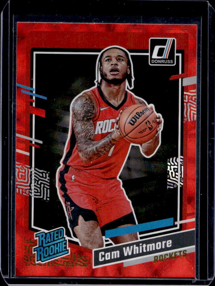 2023-24 Donruss Cam Whitmore Red Rookie Rated Rookie #211 Rockets