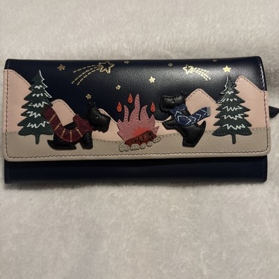 Radley London Wallet Flap Over Let Them Eat Cake With Dust Cover Bag NWT
