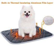 Self Heating Pet Pad Thermal Dog Crate Mat Washable Warm Bed for all Cat