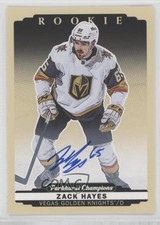 2022-23 Upper Deck Parkhurst Champions Rookies Auto Zack Hayes #272 Auto 1p1a