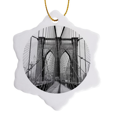 3dRose, Brooklyn Bridge, 1948, New York , Ornament