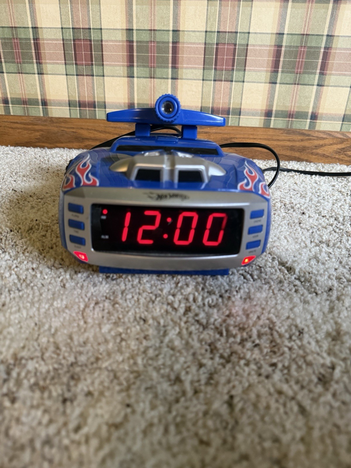 Hot Wheels Alarm Clock Car Engine Sounds AM/FM Radio Working