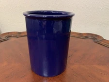 Chantal Cobalt Blue Utensils Holder Crock 7.25" Stoneware