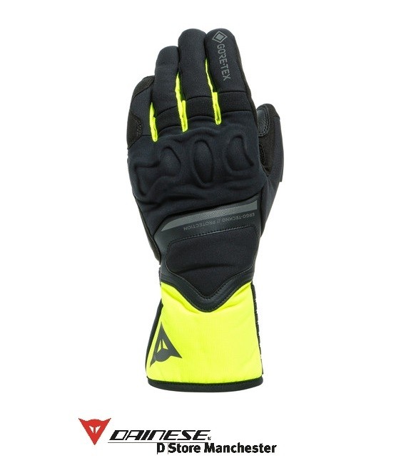 Dainese Nembo Gore-Tex Black/Fluo-Yellow Touring Urban City Waterproof Motorc...