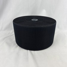 4" Inch Wide BLACK Sew on Hook Tape Roll