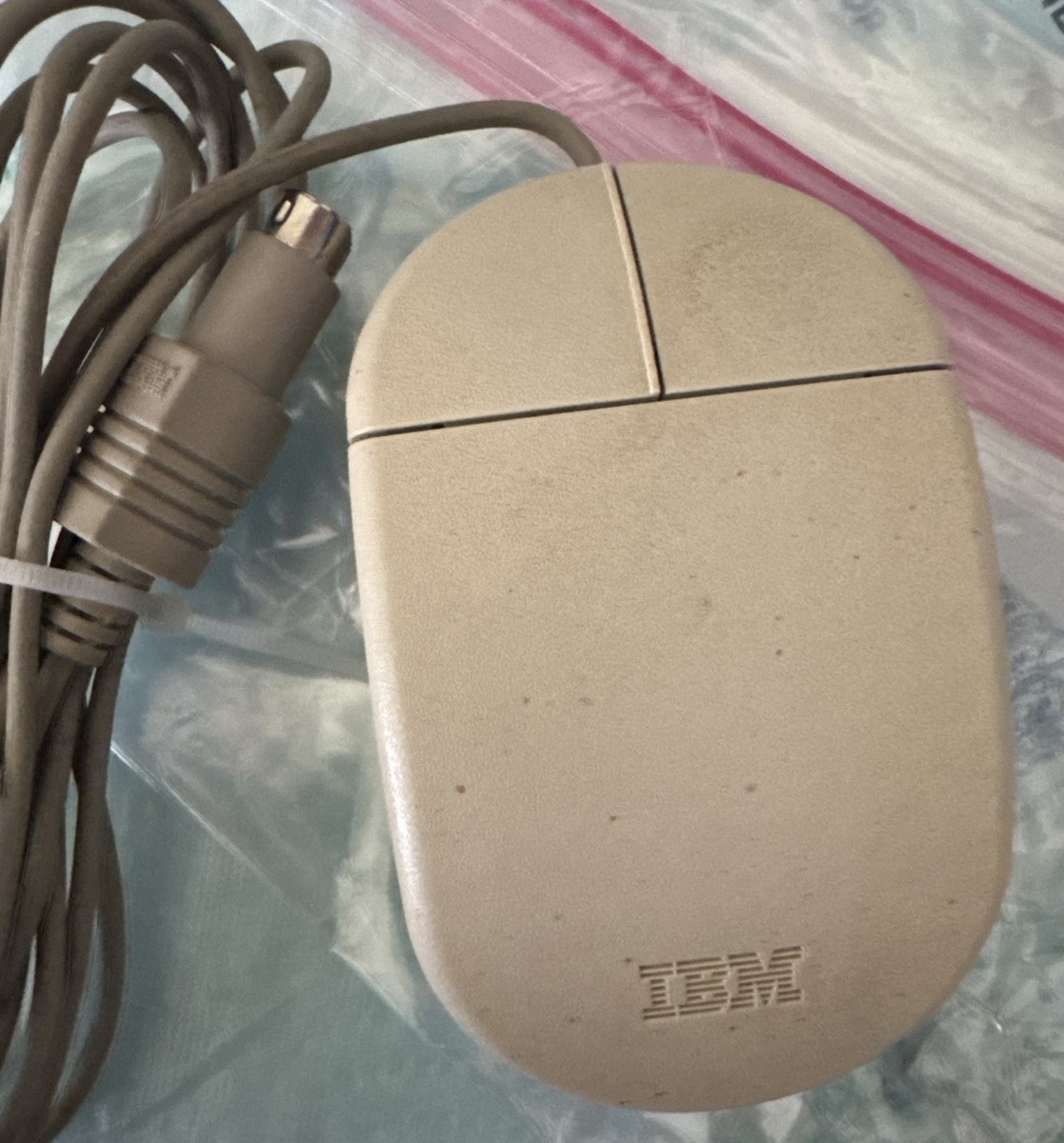IBM Original PS/2 PC Mouse Button Track Ball Model 33G5430 | eBay