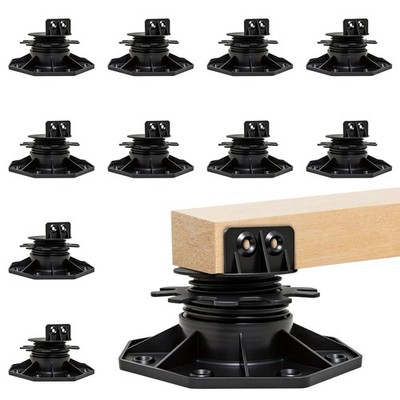10er Pack verstellbare Deckstütze Podest | 18-28mm 18-28mm-10er Pack, schwarz 