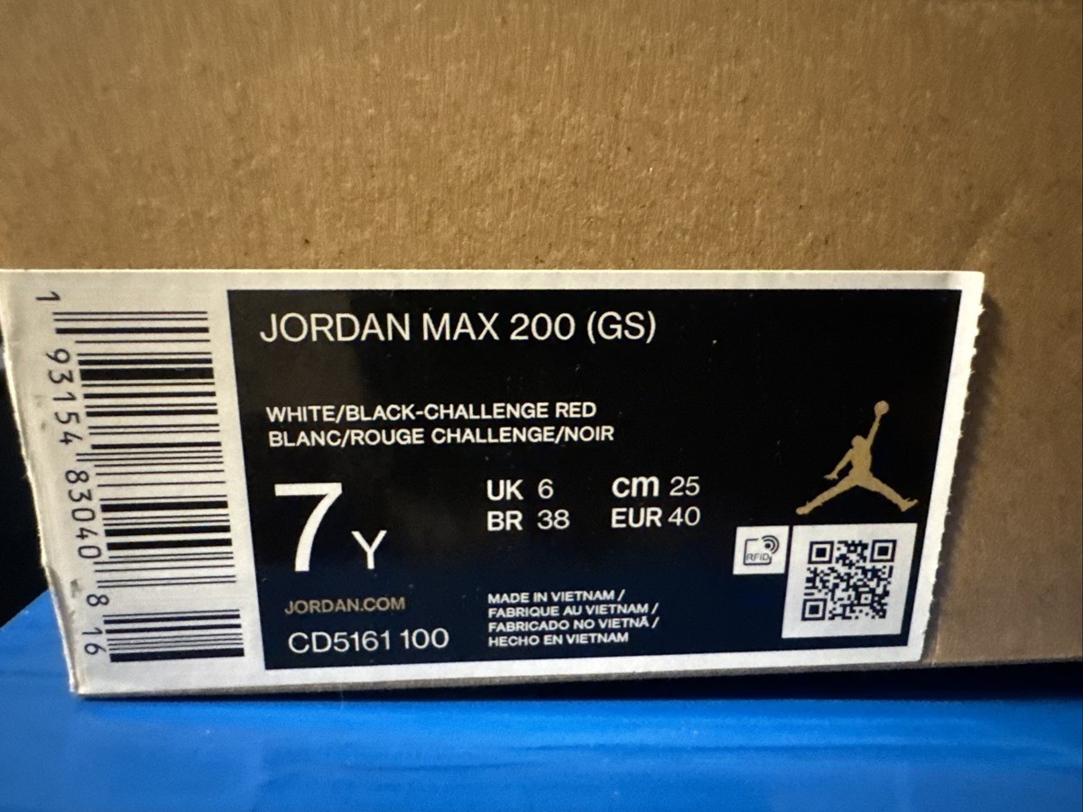 Size Nike Jordan Air Max 200 XX Challenge Red for sale online