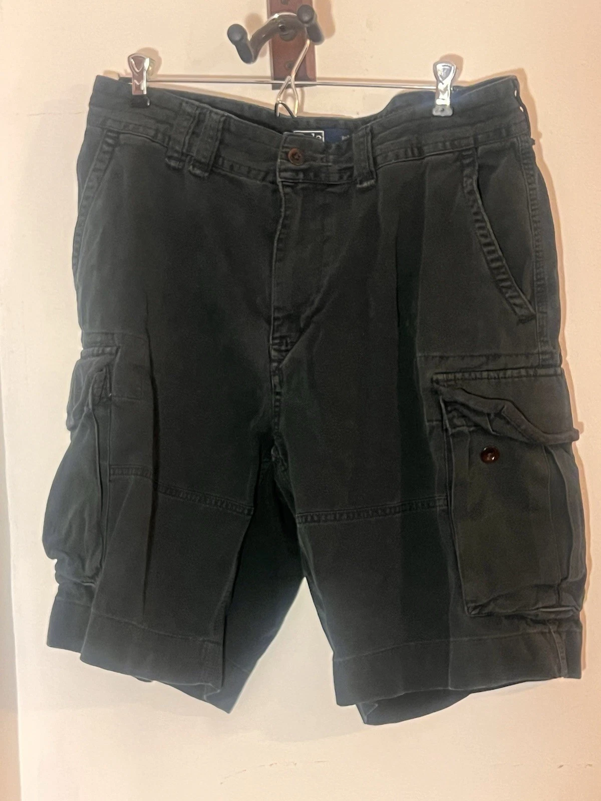 Polo Ralph Lauren Men's Vintage Size 34 Chino Khaki Cargo Shorts