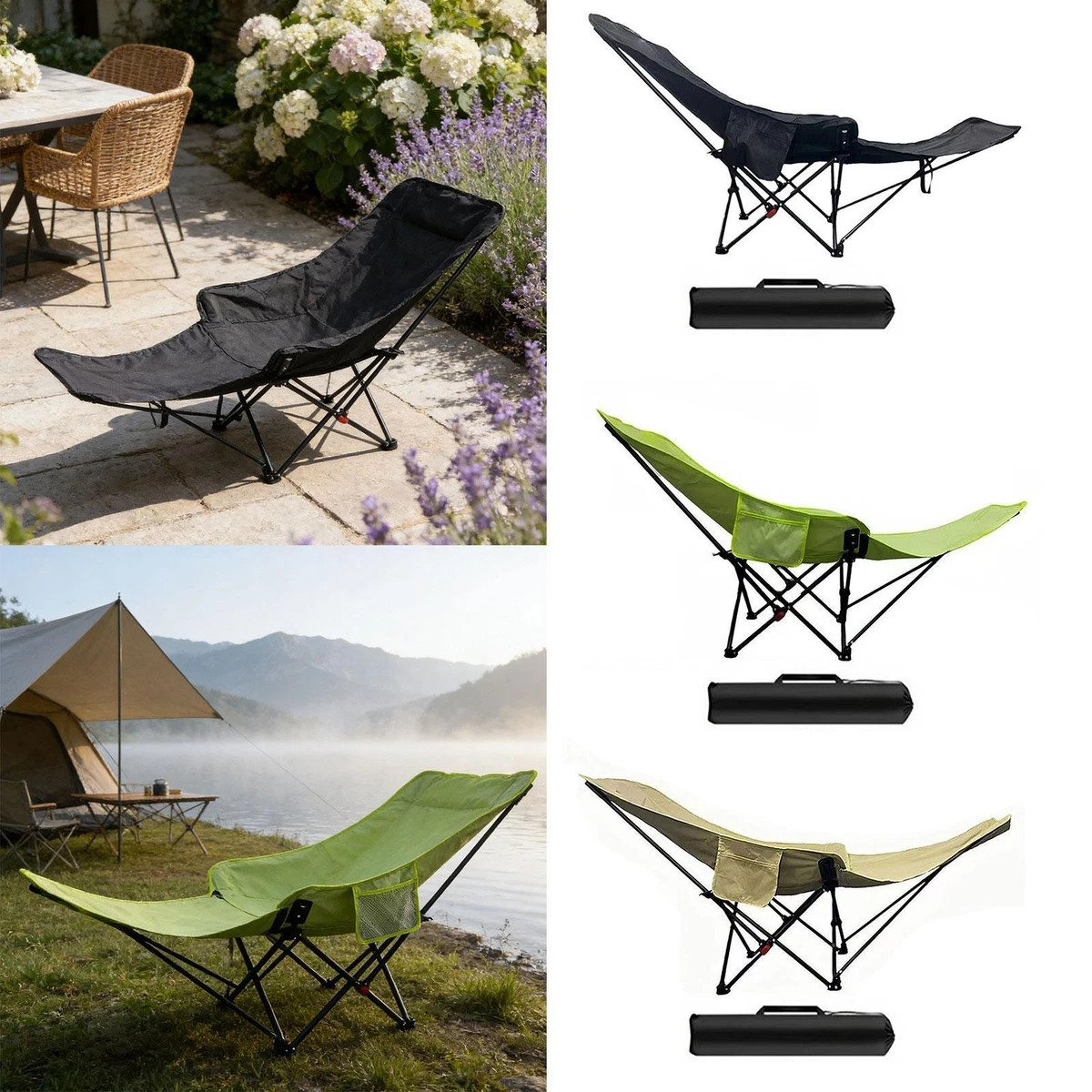 Chaise fauteuil camping vintage - Ameublement